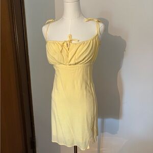 Garage Yellow Tie-Strap Dress